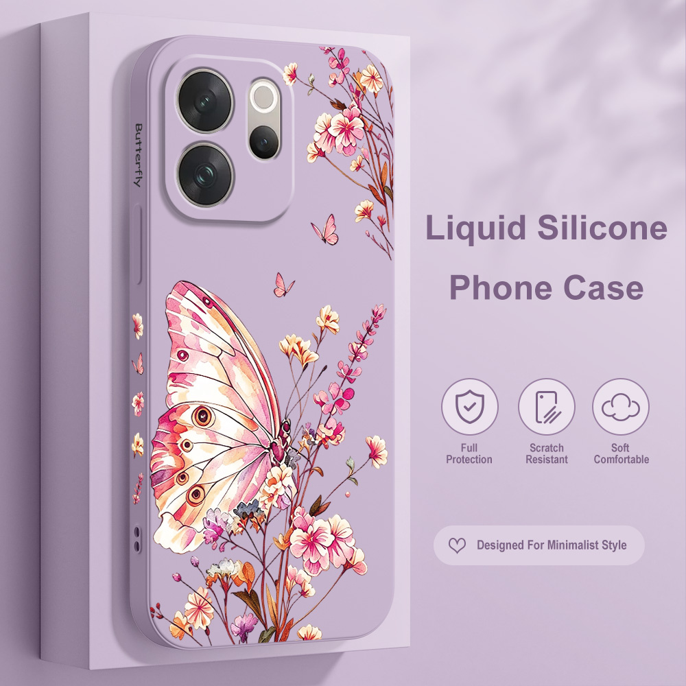 Vivo V40 - เคสโทรศัพท์ลายผีเสื้อสำหรับ Vivo V70 V70E V60 V60E