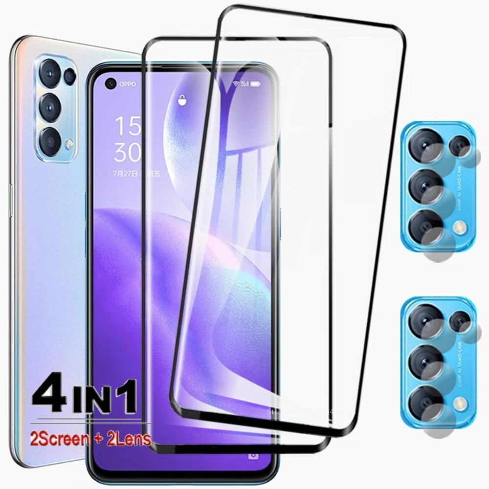 Oppo Find X8 - ฟิล์มกระจกนิรภัยแบบเต็มจอ 4in1 สำหรับ OPPO Find X3